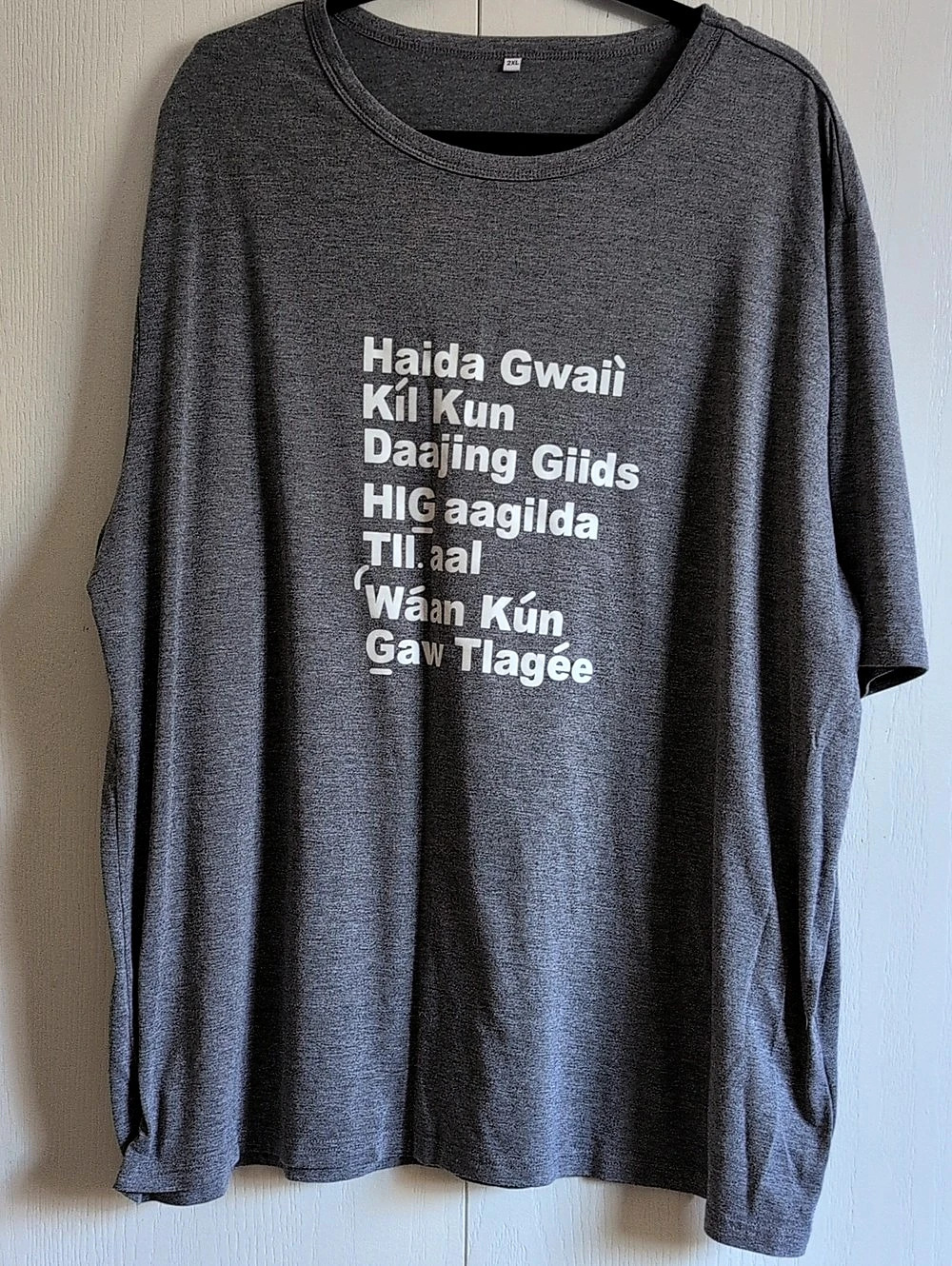 Graphic Short Sleeve Tee Gray 2XL